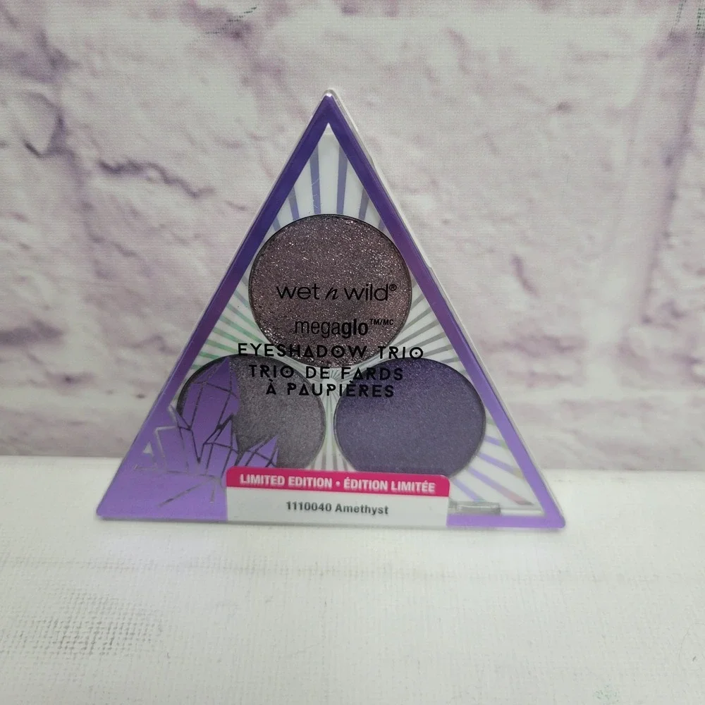 New No Box Wet N Wild Crystal Cavern Megaglo Eyeshadow Trio Amethyst 3.5g‎